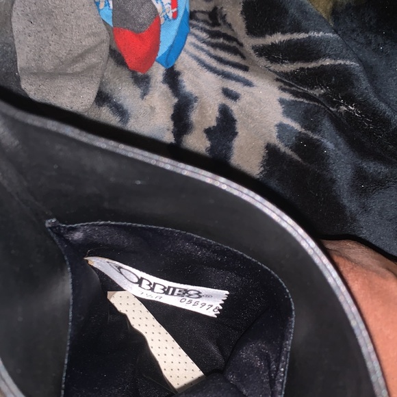 COBBIE Women’s black leather calve high boots sz 7 1/2 - Picture 5 of 10